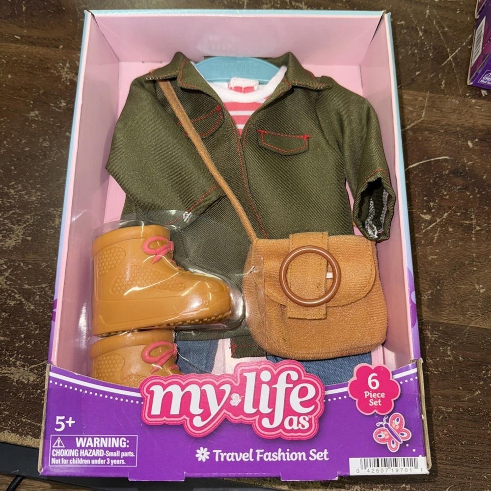 My Life As Travel Fashion Set for 18" Doll 6 pieces NEW